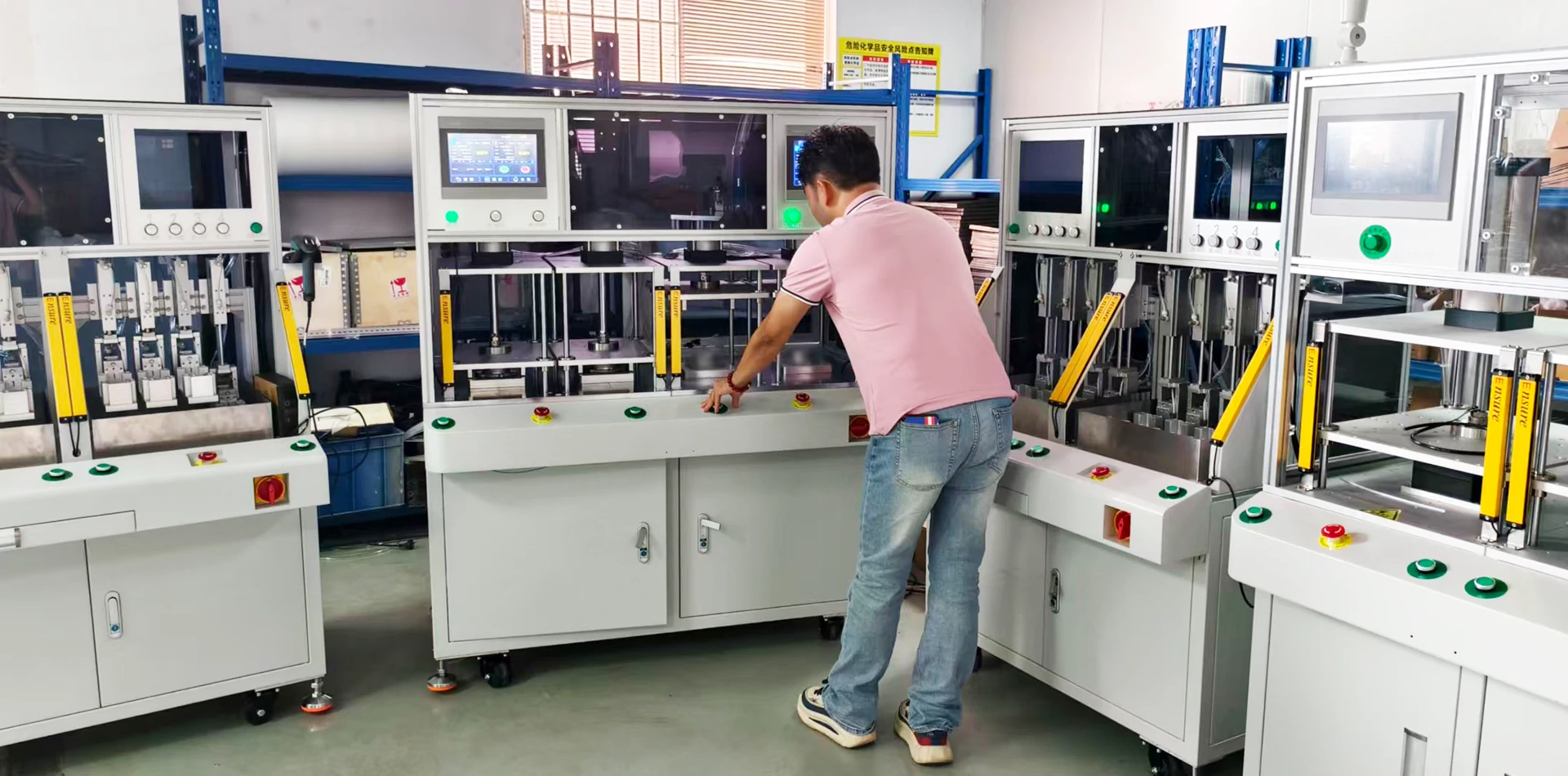 WAFU Brothers technician testing a custom cabinet leak tester