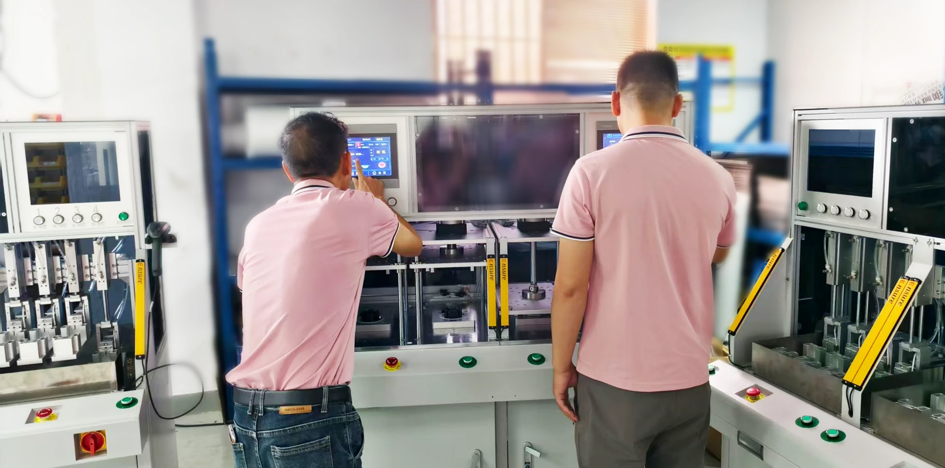 WAFU Brothers technician commissioning a custom leak testing system