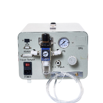 Flow-Type Airtightness Tester Rear View