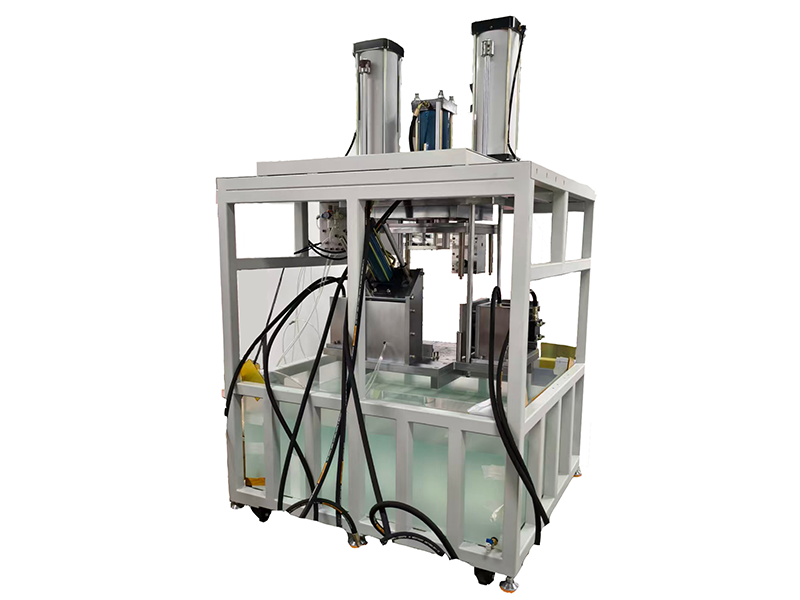 Rear view of multifunctional gearbox airtightness testing machine