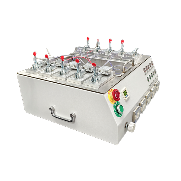 Left view of wire harness bubble tester