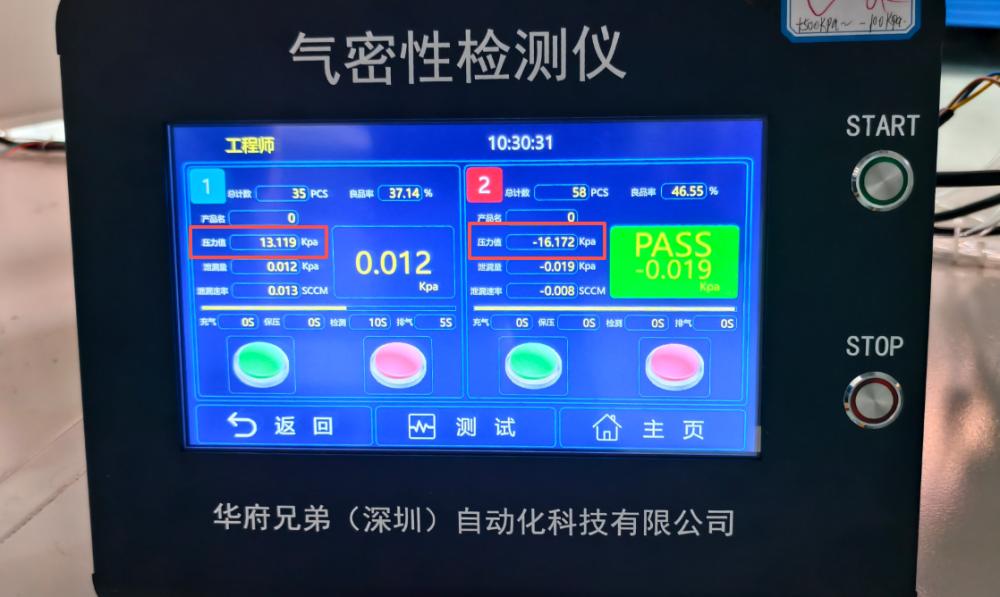 Instrument screen display