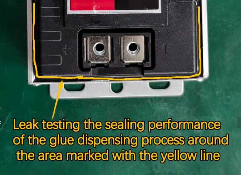 Main Leak Testing Areas of EV Controller