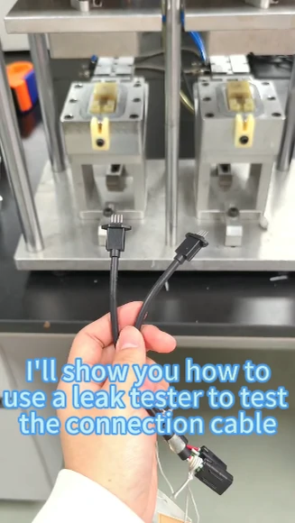 Electronic cable leak testing demo