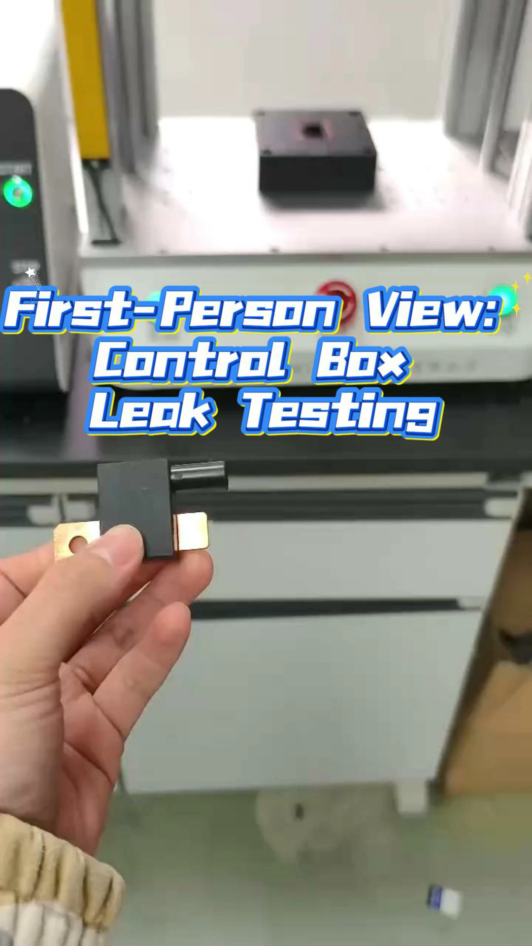 Control box leak testing operation